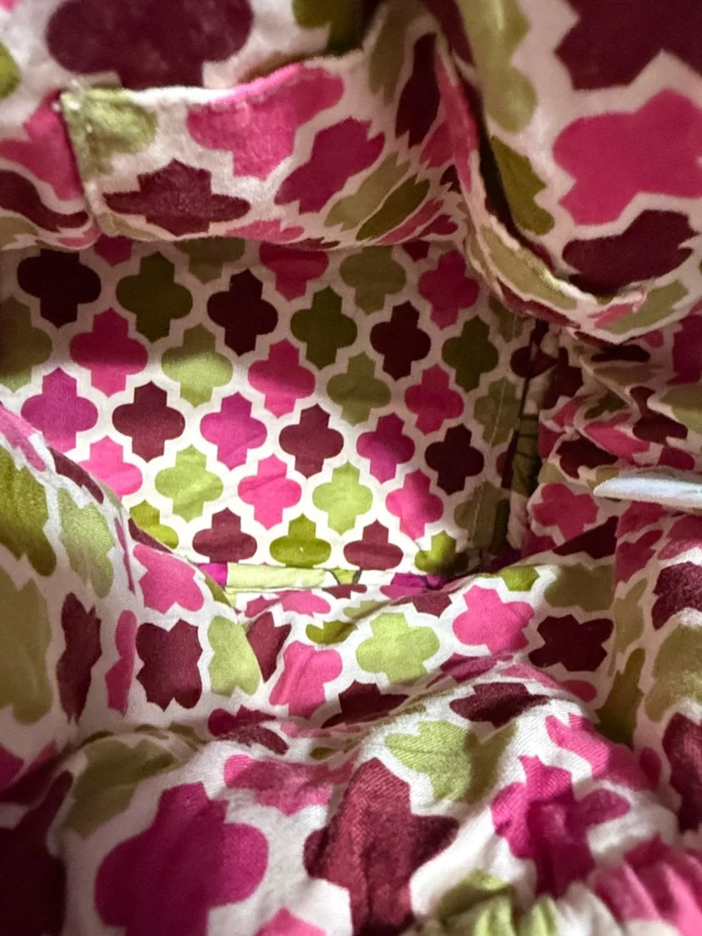 🎉HOST PICK Vera Bradley”Hello Dahlia!”Cinch Bucket Handbag-Retired Pink&Green